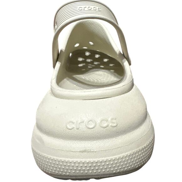 Crocs Platform Mega Crush Bone Mens 10/ Women 12Classic Crush Clog Sandals Shoes - Picture 8 of 8